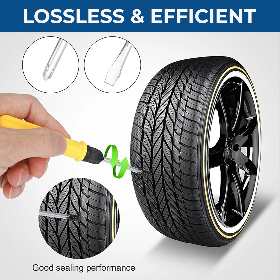 🔥  60PCS Self-Sealing Tire Repair Rubber Nails Kit with 2 Sizes