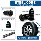 🔥  60PCS Self-Sealing Tire Repair Rubber Nails Kit with 2 Sizes