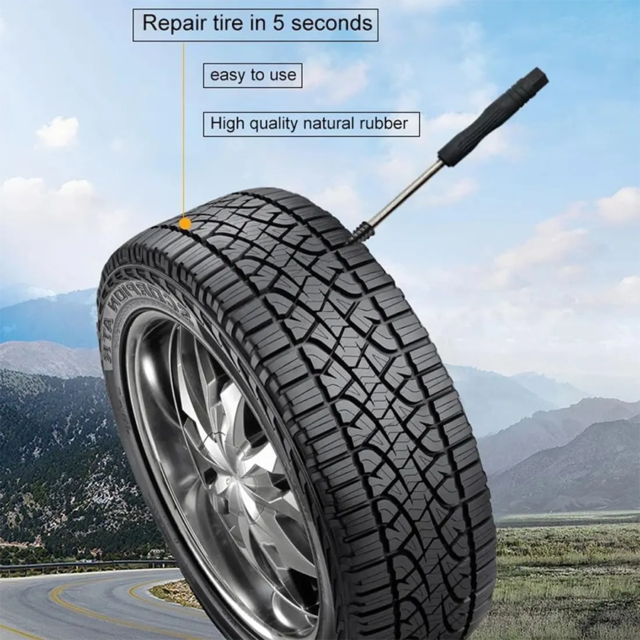 🔥  60PCS Self-Sealing Tire Repair Rubber Nails Kit with 2 Sizes
