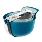Mainstays 4-Piece Nesting Plastic Mixing Bowl Set with Pour Spouts and Handles