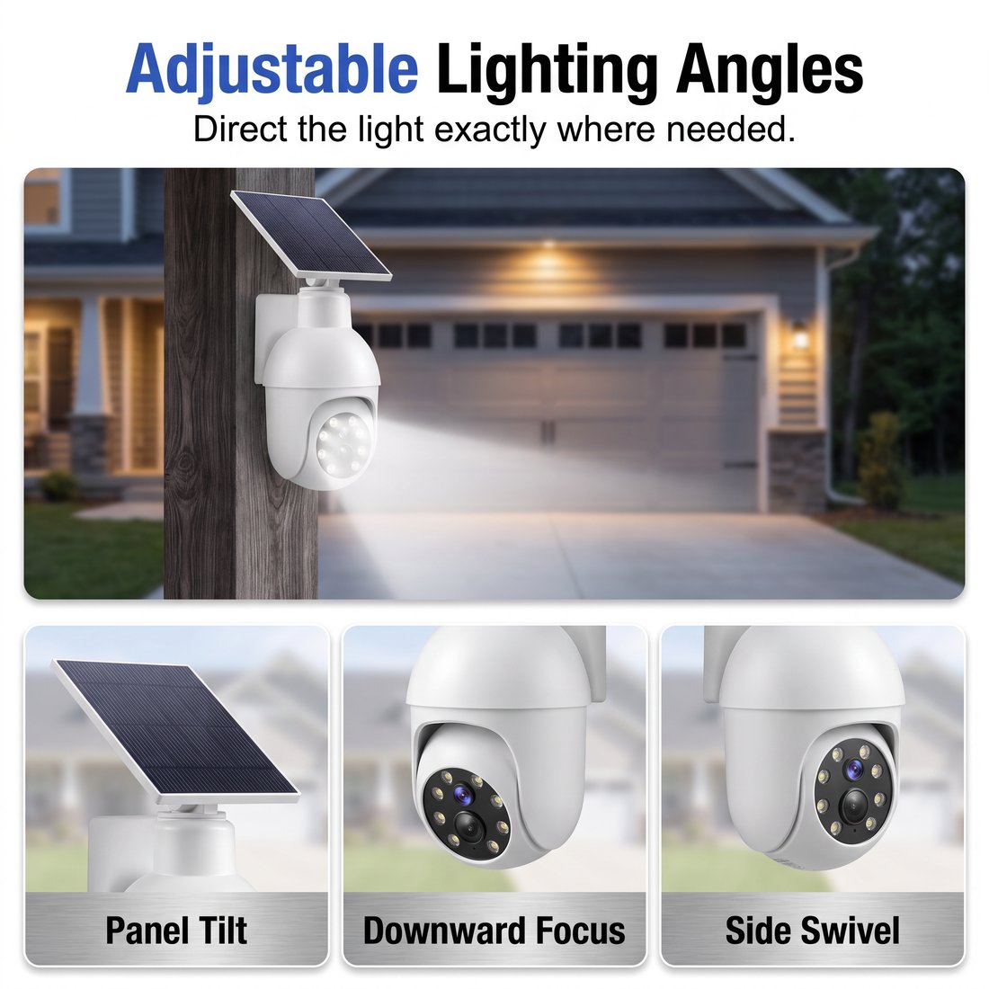 🔥LAST DAY SALE 49% OFF-⏰Solar-Powered Simulated Surveillance Camera Street Light