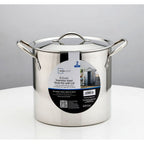 Mainstays 8-Qt Stainless Steel Stock Pot with Metal Lid