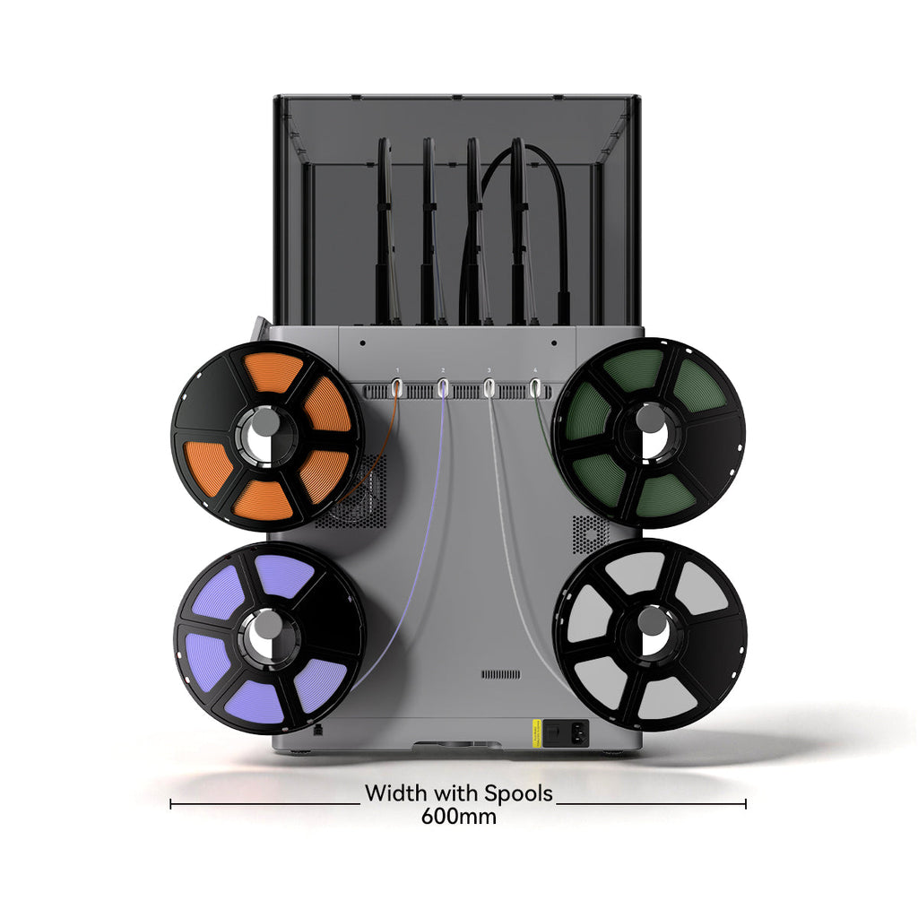 Clearance Sale Flashforge Creator 5 Pro 4-Toolheads Enclosed Multi-Color 3D Printer | 500% Faster, Zero Purge Waste