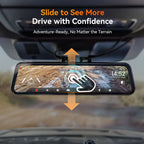 WOLFBOX G900TriPro Bumper Version 3 Channel Rearview Mirror Camera
