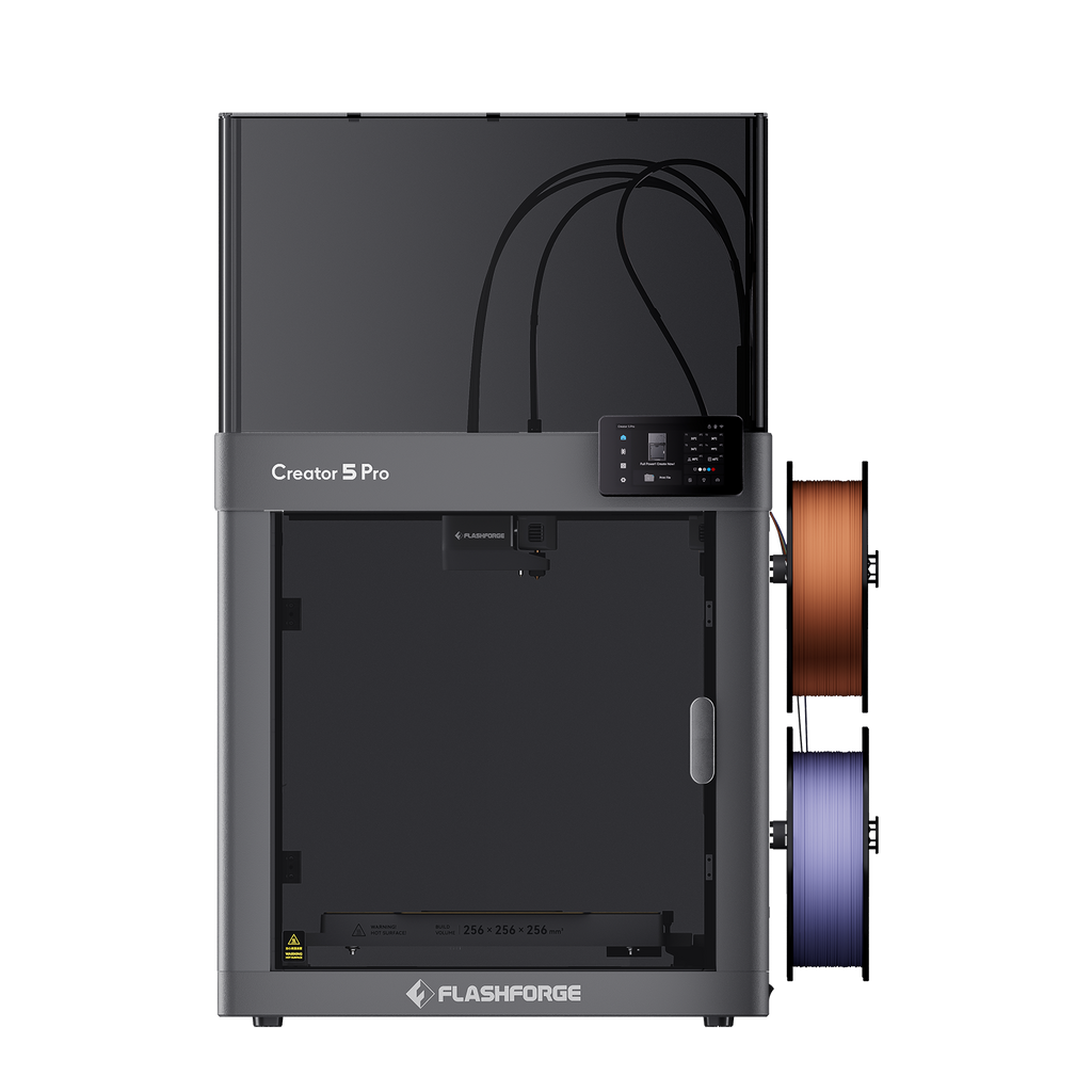 Clearance Sale Flashforge Creator 5 Pro 4-Toolheads Enclosed Multi-Color 3D Printer | 500% Faster, Zero Purge Waste