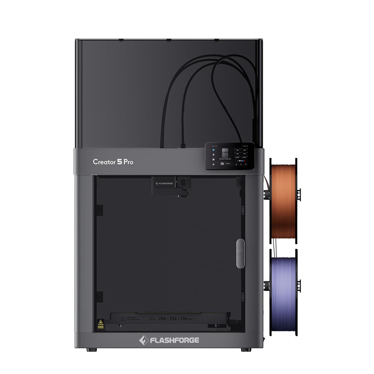 Clearance Sale Flashforge Creator 5 Pro 4-Toolheads Enclosed Multi-Color 3D Printer | 500% Faster, Zero Purge Waste