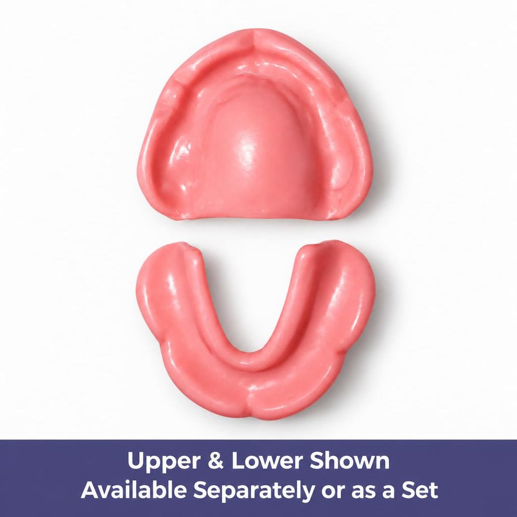 Heat and Fit NowDenture - Premium Immediate Lower Dentures - USA Made, Real Teeth, Custom Fit - No Impressions Needed for Fast Results at Home - Complete Kit with Sizing Trays - Large