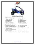 TrailMaster Eagle 300XRX-E 300cc Adult Go-Kart, EFI, Automatic CVT with Reverse, Electric Start, 2 Seats, Water-Cooled