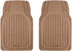 Motor Trend FlexTough Floor Mats for Cars, Burgundy Deep Dish All-Weather Car Mats, Waterproof Trim-To Fit Automotive Cars Trucks SUV, Universal Liner Accessories