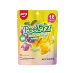 AMOS Peelerz Exotic Fruit Peelable Gummy Candy – 5 Fruit Flavors (Mango, Peach, Banana, Pineapple, Lychee), 8.47oz (240g), Individually Wrapped