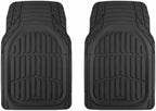 Motor Trend FlexTough Floor Mats for Cars, Burgundy Deep Dish All-Weather Car Mats, Waterproof Trim-To Fit Automotive Cars Trucks SUV, Universal Liner Accessories