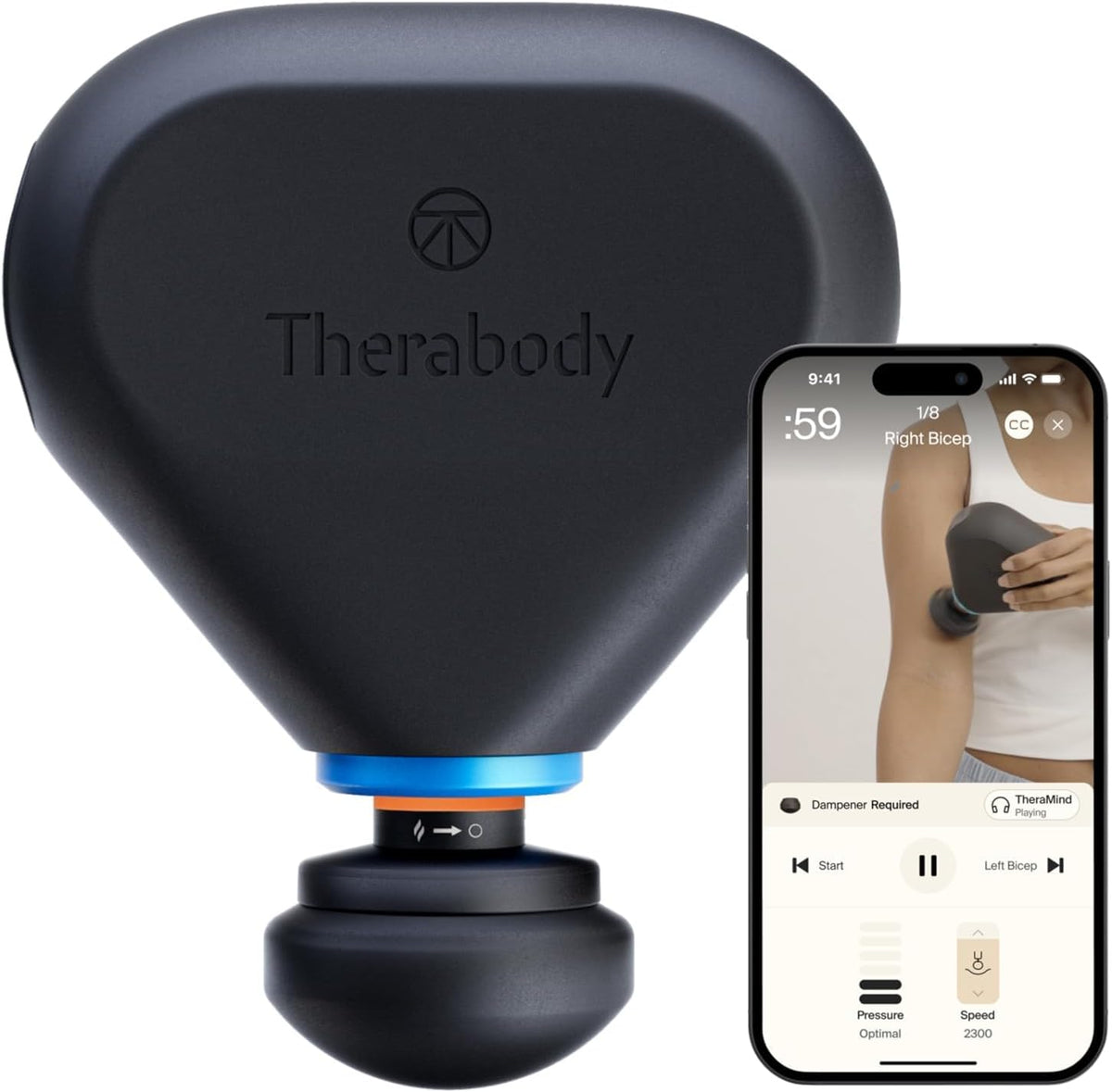 TheraGun Therabody Mini 3rd Gen Massage Gun | Travel Essential, Desert Rose