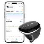 Wellue O2Ring-S Oxygen Monitor with Vibration Reminder, Bluetooth Pulse Oximeter Tracks SPO2 and Pulse Rate, 24 hrs Battery Life, 4*10 Hours Built-in Memory, Rechargeable Pulse Ox with Free PC & APP