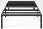 NEW JETO Metal Bed Frame,Queen Size Bed Frame with Storage Space,18 Inch