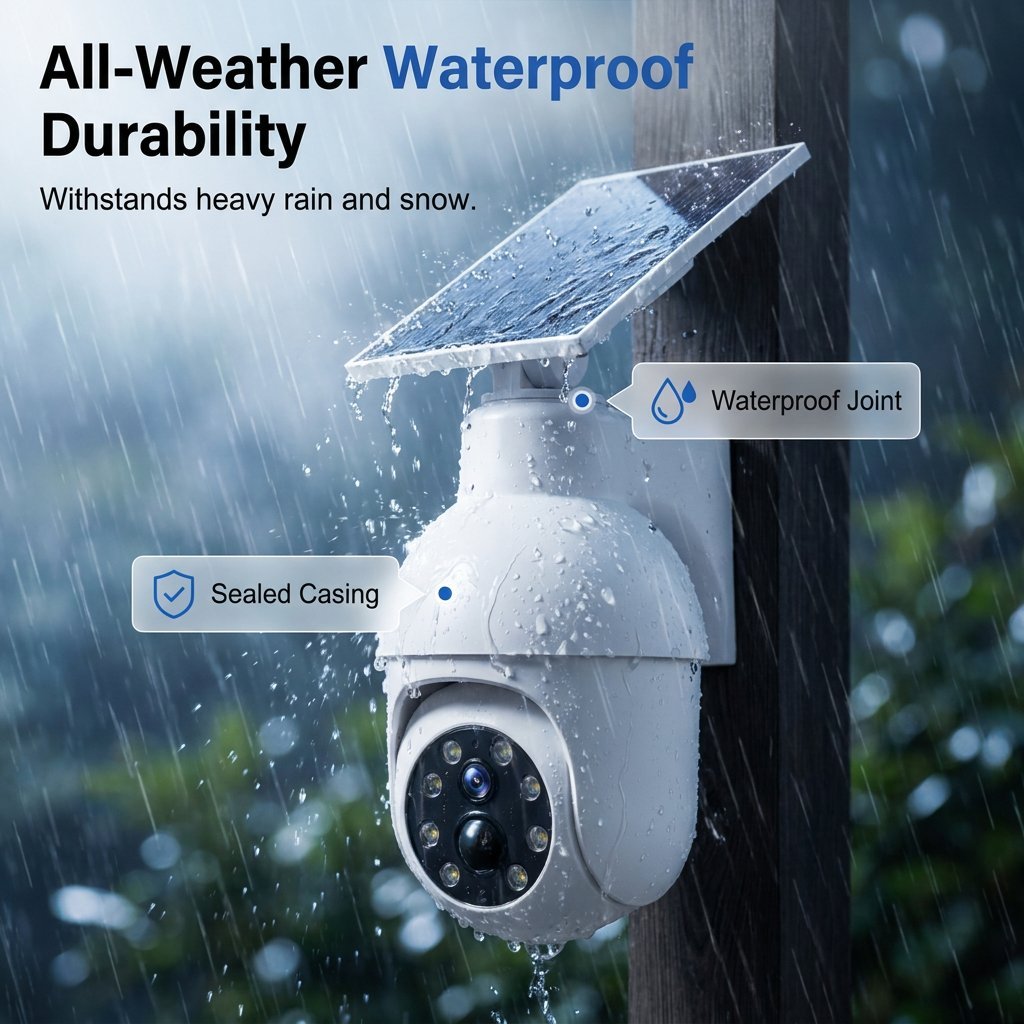 🔥LAST DAY SALE 49% OFF-⏰Solar-Powered Simulated Surveillance Camera Street Light