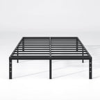 NEW JETO Metal Bed Frame,Queen Size Bed Frame with Storage Space,18 Inch