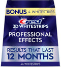 Crest Teeth Whitening Strips, Crest 3D Whitestrips Professional Effects, Enamel Safe Teeth Whitening Kit, 22 Treatments (44 Strips), Professional-Level Whitening, 19 Levels Whiter