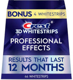 Crest Teeth Whitening Strips, Crest 3D Whitestrips Professional Effects, Enamel Safe Teeth Whitening Kit, 22 Treatments (44 Strips), Professional-Level Whitening, 19 Levels Whiter