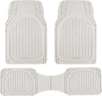 Motor Trend FlexTough Floor Mats for Cars, Burgundy Deep Dish All-Weather Car Mats, Waterproof Trim-To Fit Automotive Cars Trucks SUV, Universal Liner Accessories
