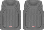 Motor Trend FlexTough Floor Mats for Cars, Burgundy Deep Dish All-Weather Car Mats, Waterproof Trim-To Fit Automotive Cars Trucks SUV, Universal Liner Accessories
