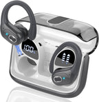 Wireless Earbuds 75H Bluetooth 5.4 Sport Headphones with Earhooks, Camel