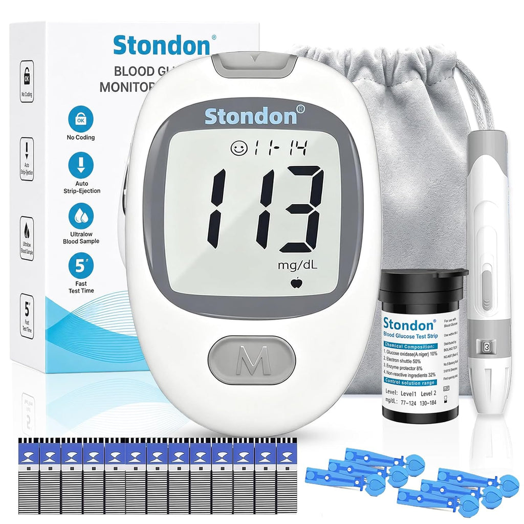 G-430 Blood Glucose Monitor Kit, 50 Strips & Lancets for Diabetes