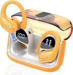 Wireless Earbuds 75H Bluetooth 5.4 Sport Headphones with Earhooks, Camel