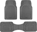 Motor Trend FlexTough Floor Mats for Cars, Burgundy Deep Dish All-Weather Car Mats, Waterproof Trim-To Fit Automotive Cars Trucks SUV, Universal Liner Accessories
