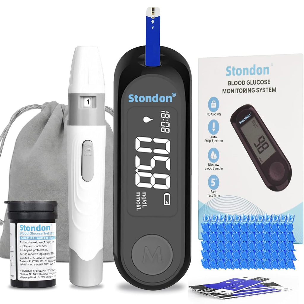 G-430 Blood Glucose Monitor Kit, 50 Strips & Lancets for Diabetes