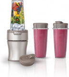 Ninja Nutri-Plus Personal Blender, 900PW, (3) 20oz Cups, Silver, BN301