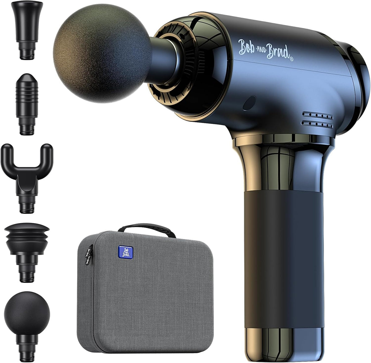 BOB AND BRAD T2 Pro Deep Tissue Massage Gun with Heat & Cold, Percussion