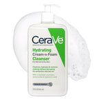 CeraVe Hydrating Cream-to-Foam Facial Cleanser for Dry Skin, 19 oz