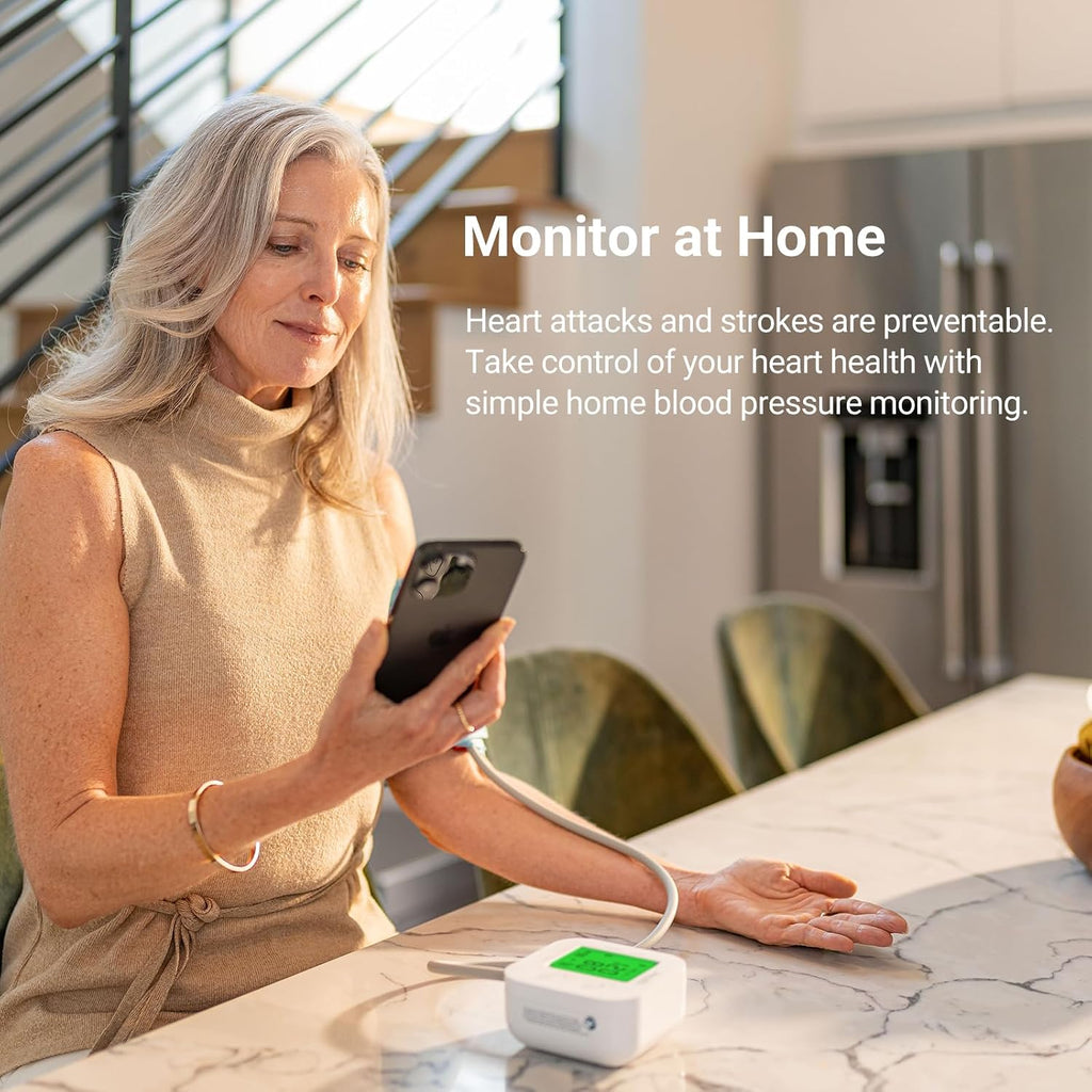 iHealth Track Smart Upper Arm Blood Pressure Monitor with Wide-Range Cuff