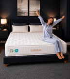Full XL Mattress, 14 Inch Hybrid Full Mattress in a Box with Cooling Gel Memory Foam & Pocket Springs, Medium Firm for Pressure Relief, Motion Isolation, Back Neck Pain Relief, 54x80 Mattress