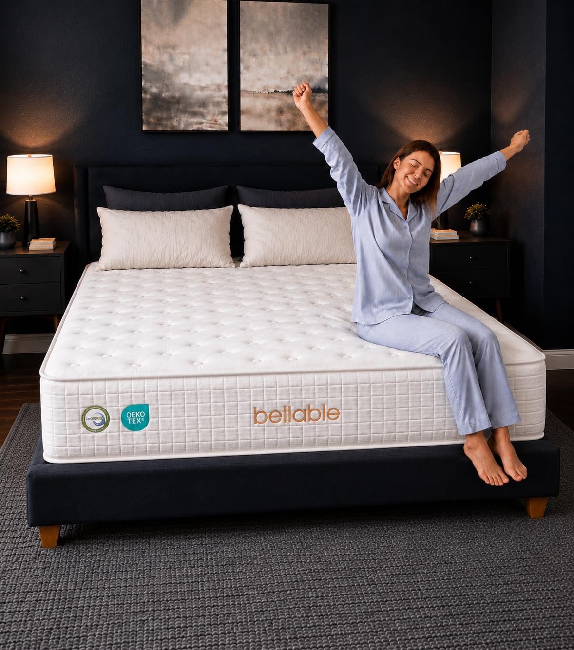 Full XL Mattress, 14 Inch Hybrid Full Mattress in a Box with Cooling Gel Memory Foam & Pocket Springs, Medium Firm for Pressure Relief, Motion Isolation, Back Neck Pain Relief, 54x80 Mattress