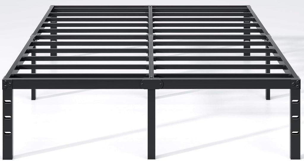 NEW JETO Metal Bed Frame,Queen Size Bed Frame with Storage Space,18 Inch