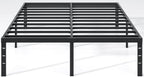 NEW JETO Metal Bed Frame,Queen Size Bed Frame with Storage Space,18 Inch