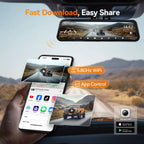 WOLFBOX G900TriPro Bumper Version 3 Channel Rearview Mirror Camera