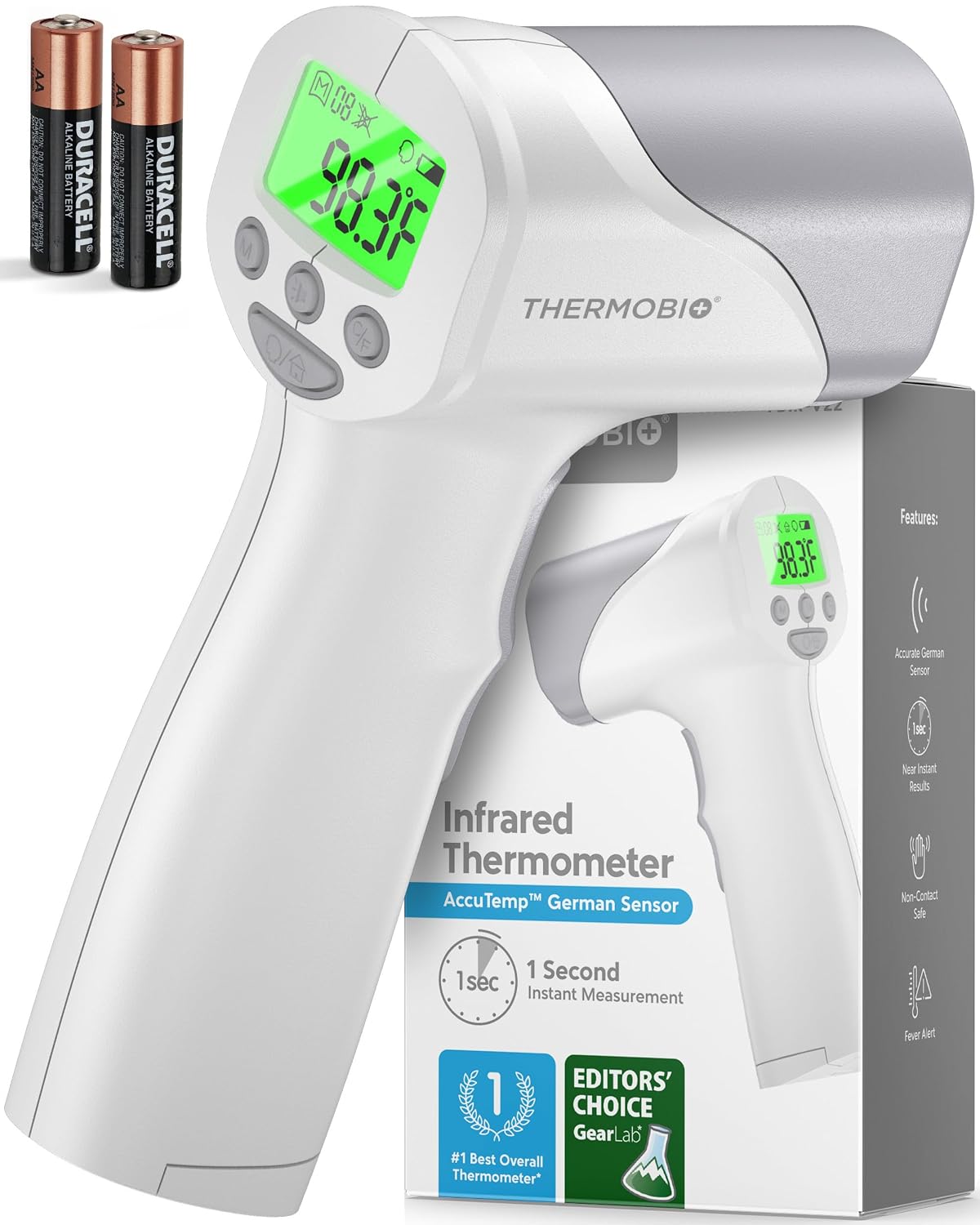 Medical Grade FSA-HSA Eligible Touchless Infrared Forehead Thermometer