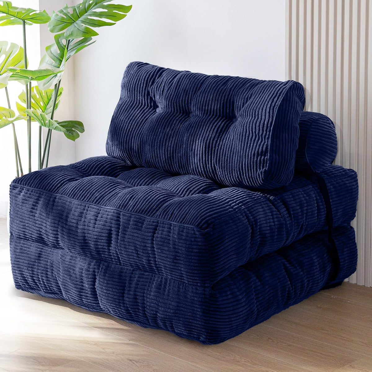 MAXYOYO Folding Sofa Bed, Convertible Chair Bed with Pillow