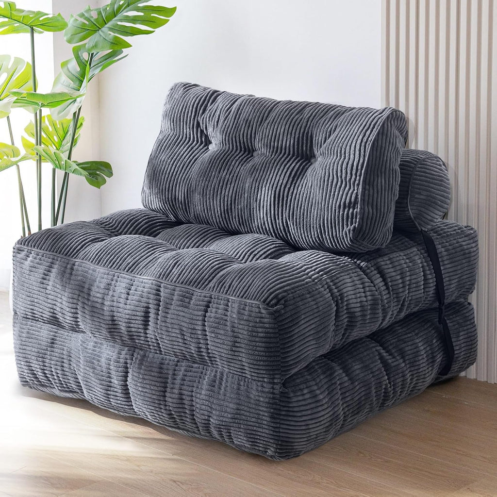 MAXYOYO Folding Sofa Bed, Convertible Chair Bed with Pillow