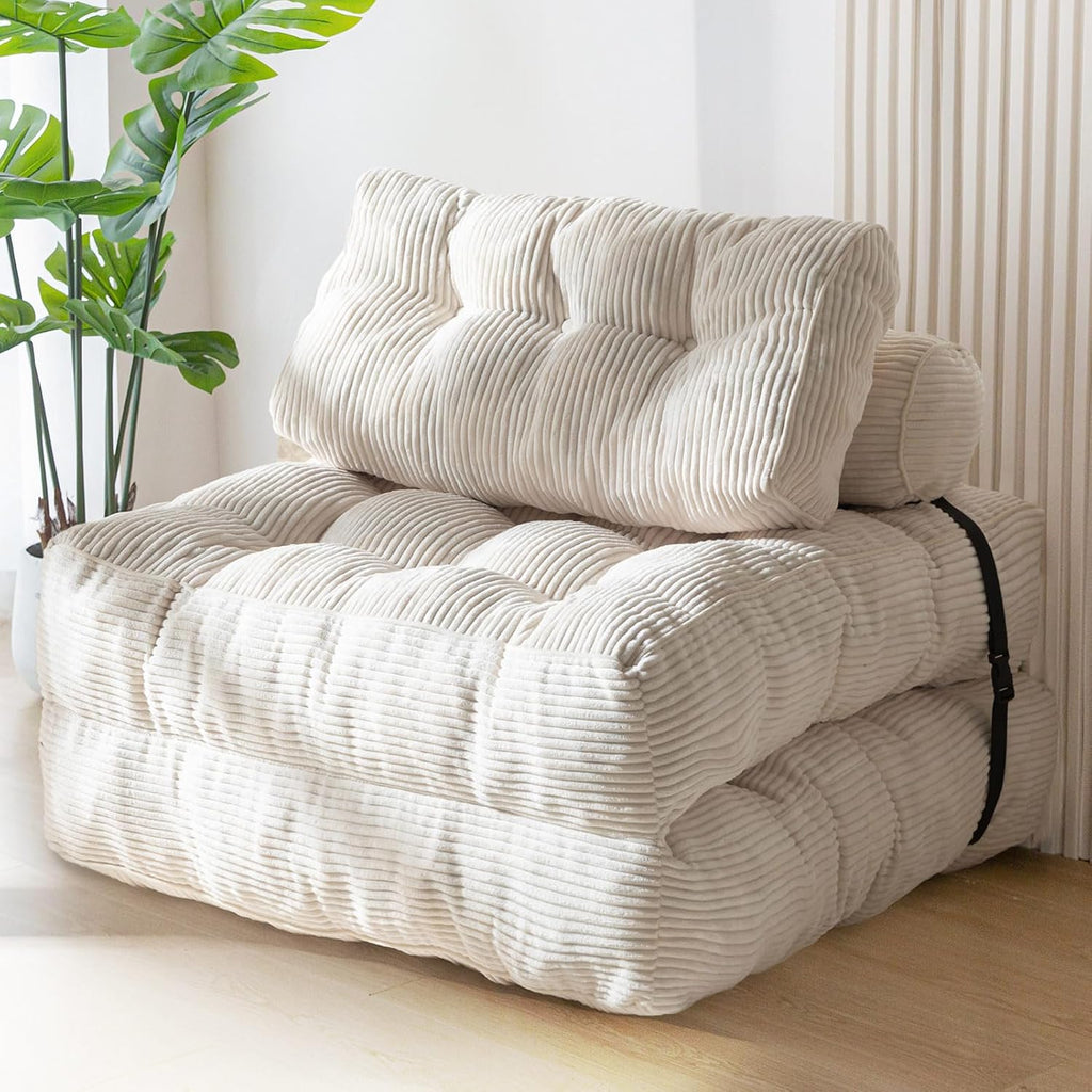 MAXYOYO Folding Sofa Bed, Convertible Chair Bed with Pillow
