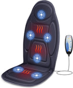 Snailax Back Massager with Heat, Vibration Massage Chair Pad, Seat Cushion