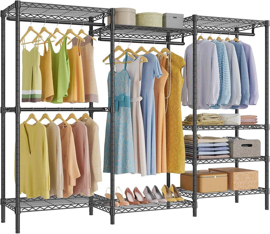 VIPEK V5 Medium Freestanding Clothes Rack, Modular Closet System, Black