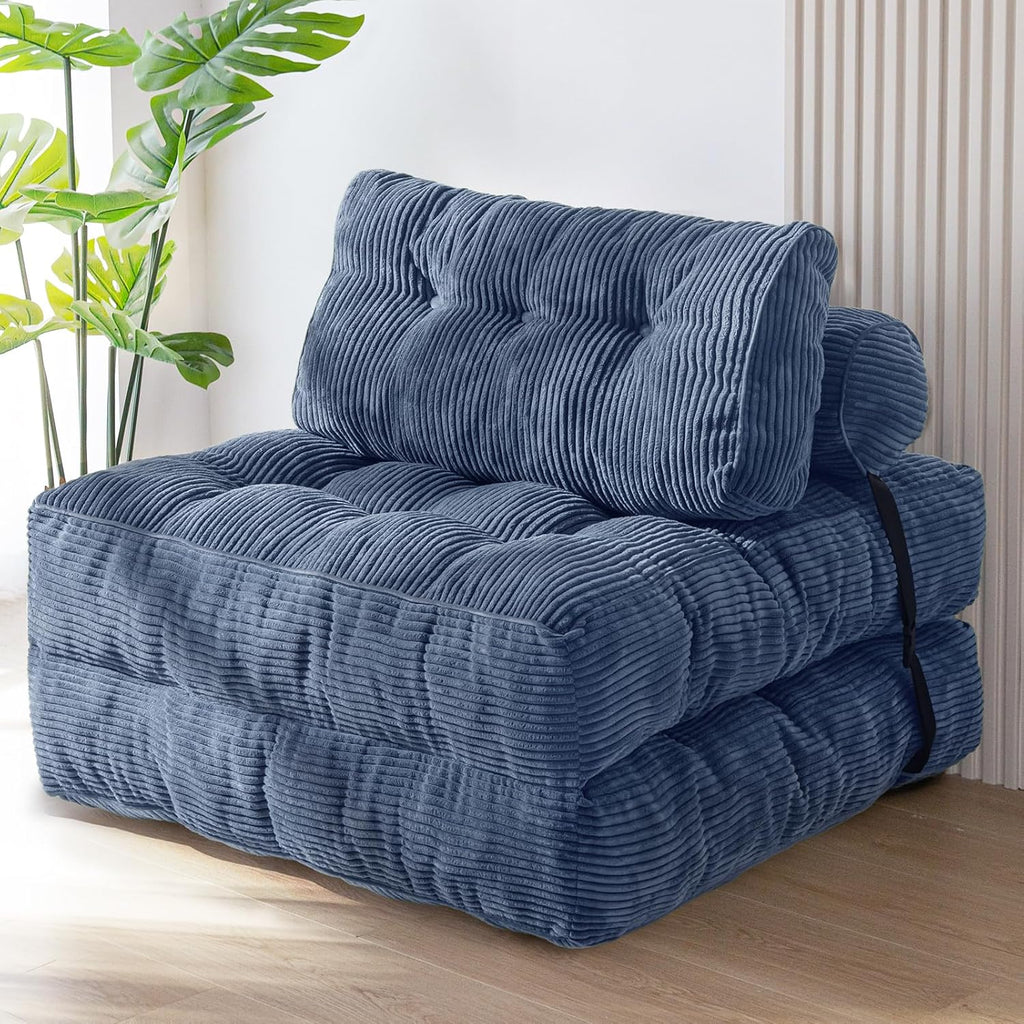 MAXYOYO Folding Sofa Bed, Convertible Chair Bed with Pillow