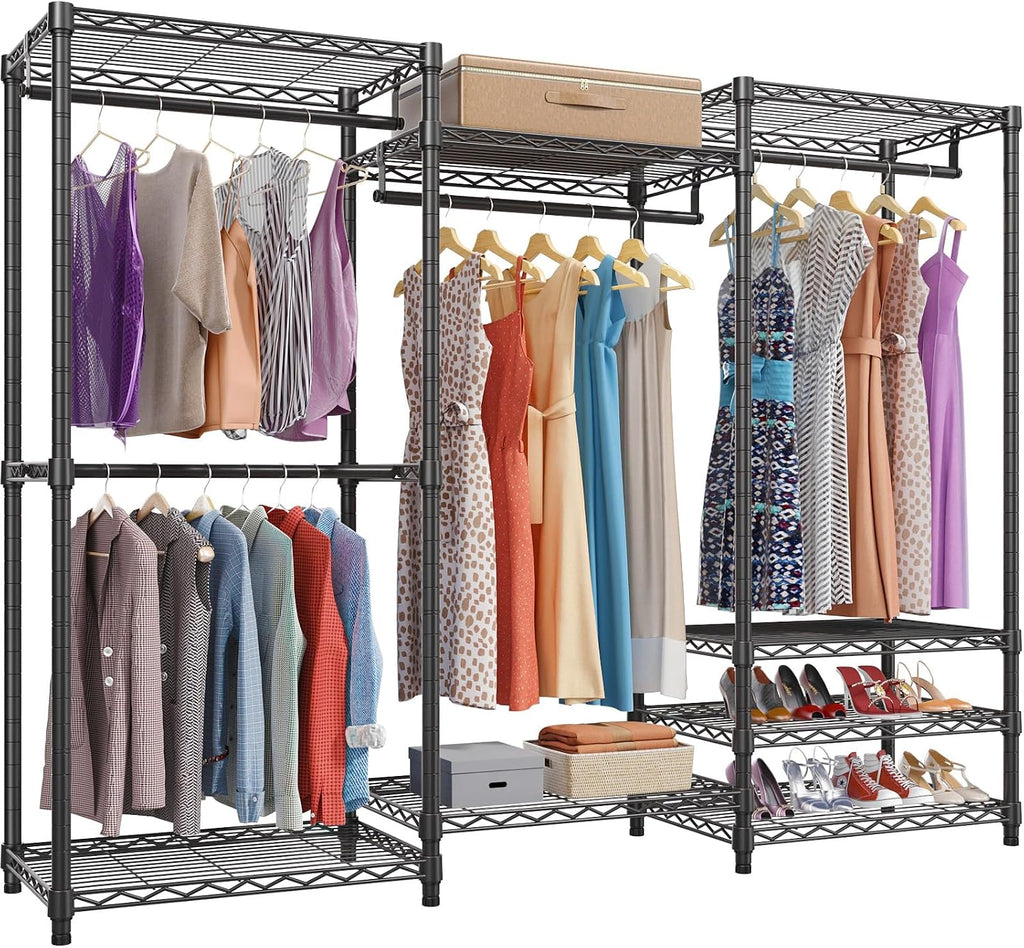 VIPEK V5 Medium Freestanding Clothes Rack, Modular Closet System, Black