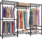 VIPEK V5 Medium Freestanding Clothes Rack, Modular Closet System, Black
