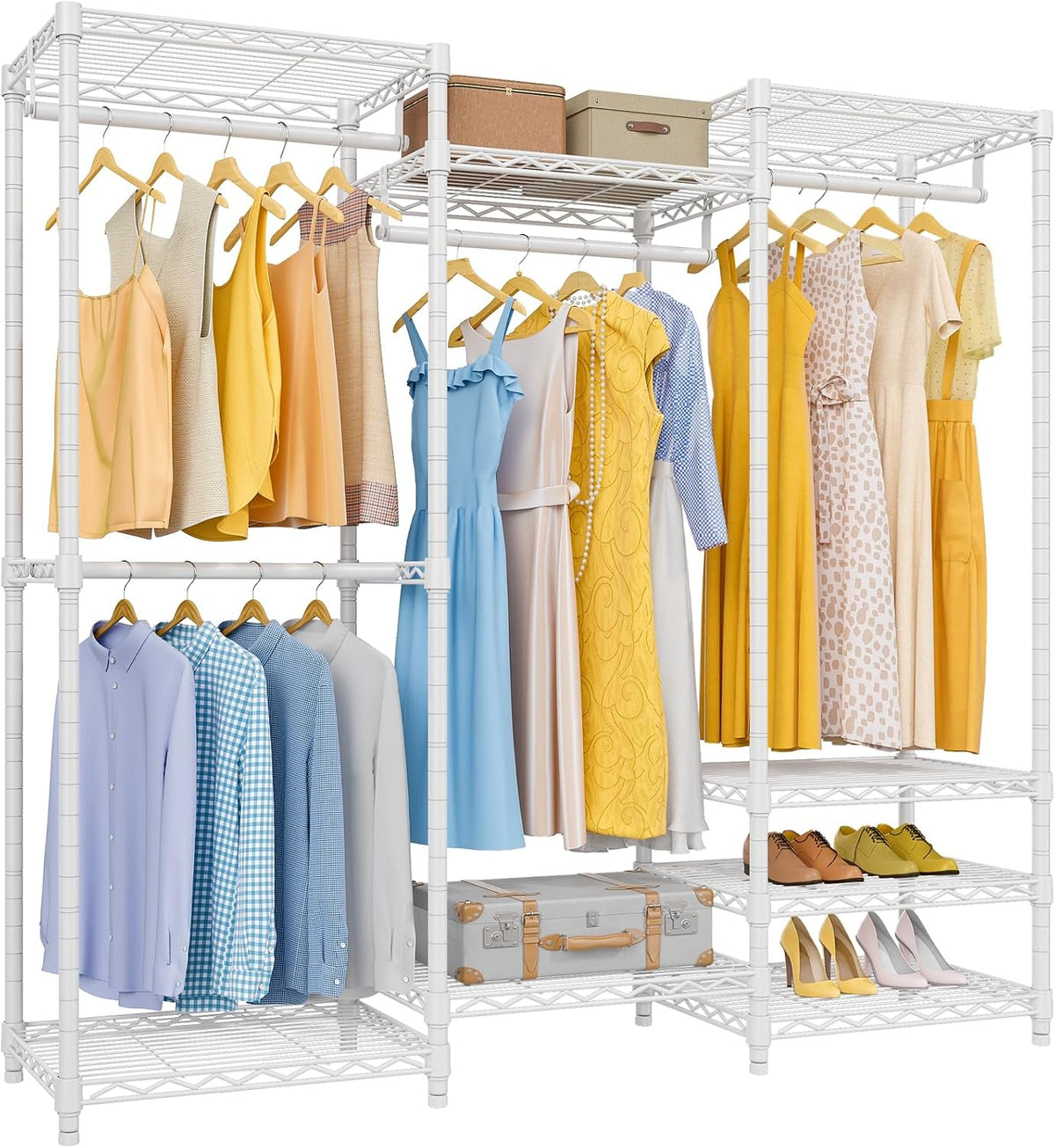 VIPEK V5 Medium Freestanding Clothes Rack, Modular Closet System, Black