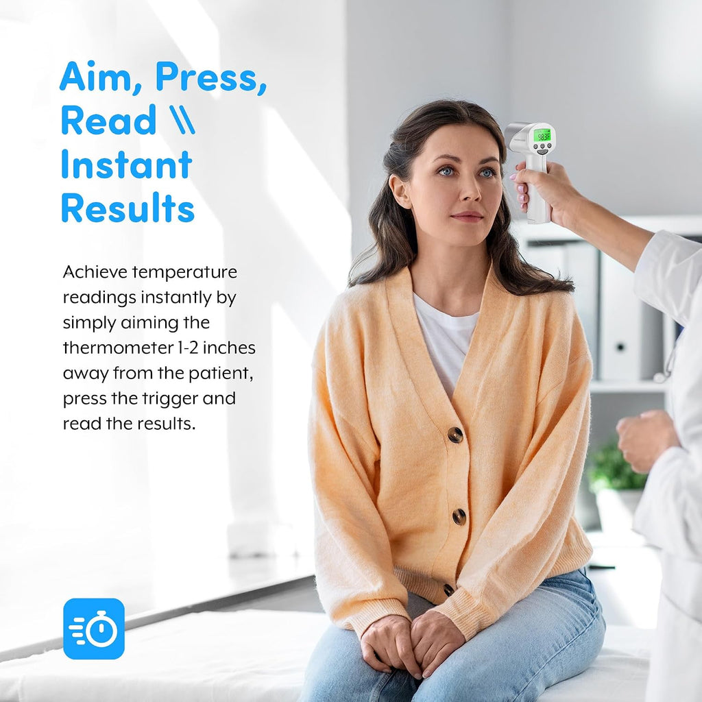Medical Grade FSA-HSA Eligible Touchless Infrared Forehead Thermometer