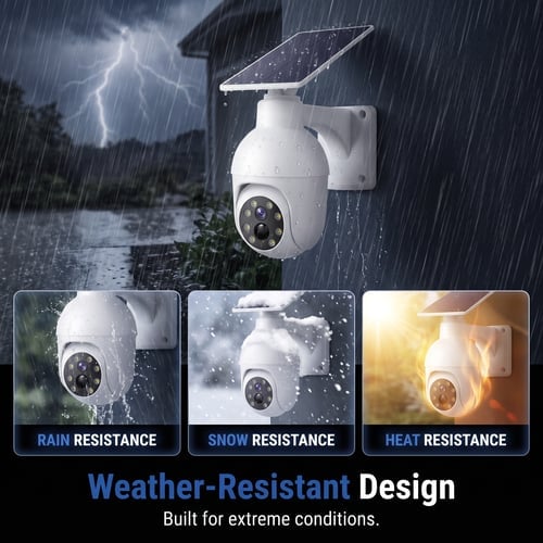 🔥LAST DAY SALE 49% OFF-⏰Solar-Powered Simulated Surveillance Camera Street Light